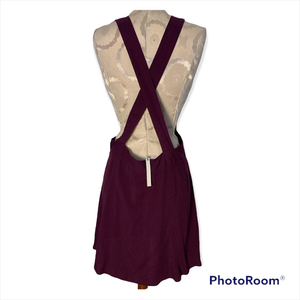ASOS Burgundy Skirt With Straps NWT US 10 - Picture 2 of 5